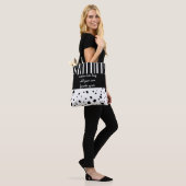 aangepast citaat tas voegt een citaatzwarte en wit (Op model)