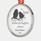Aangepast citaat voor kerstmoederdochter met Daugh Metalen Ornament (Links)