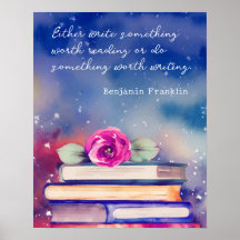 Aangepast citaat voor Waterverf boeken en roze ven