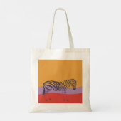 Aangepast citaat zebra safari moderne Canvas tas (Achterkant)