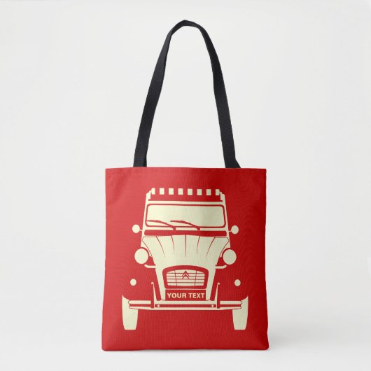 Aangepast Citroen Dolly 2CV canvas tas aan te pass (Voorkant)
