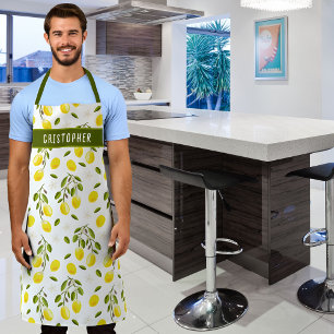 Aangepast citrusgeel, keuken schort