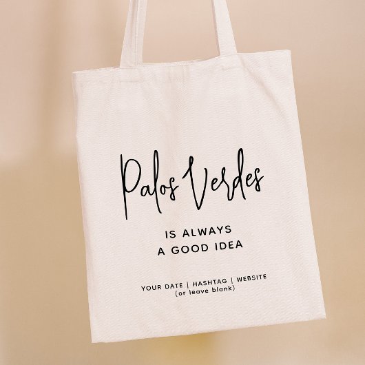 Aangepast City Good Idea Modern Stijlvol script Tote Bag