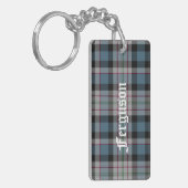 Aangepast Clan Ferguson Tartan Pset Sleutelhanger (Voorkant Links)