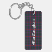 Aangepast Clan MacCaughan Tartan Sleutelhanger (Voorkant Links)