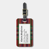 Aangepast Clan MacFarlane Tartan Bagagelabel (Voorkant verticaal)