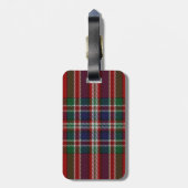 Aangepast Clan MacFarlane Tartan Bagagelabel (Achterkant verticaal)