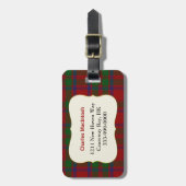 Aangepast Clan MacIntosh Tartan Bagagelabel (Voorkant verticaal)