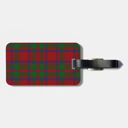 Aangepast Clan MacIntosh Tartan Bagagelabel (Achterkant horizontaal)