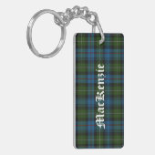 Aangepast Clan MacKenzie Tartan Sleutelhanger (Voorkant Links)