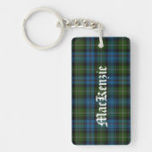 Aangepast Clan MacKenzie Tartan Sleutelhanger (Voorkant)