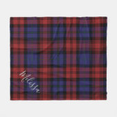 Aangepast Clan MacLachlan Pset Tartan Fleece Deken (Voorkant (Horizontaal))
