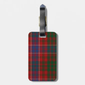 Aangepast Clan MacRae Tartan Bagagelabel (Achterkant verticaal)