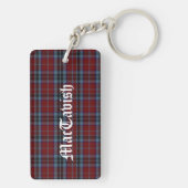 Aangepast Clan MacTavish Tartan Sleutelhanger (achterkant)