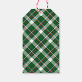 Aangepast Classic Green Blue White Pattern Cadeaulabel (Achterkant)