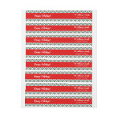 Aangepast Classic Holiday Green Red Pset Patroon (Vel)