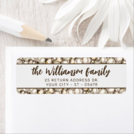 Aangepast Classic Holiday Green Red Pset Patroon Etiket