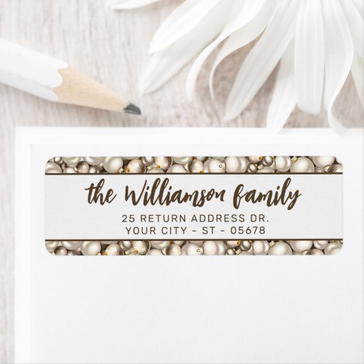 Aangepast Classic Holiday Green Red Pset Patroon Etiket (Insitu)