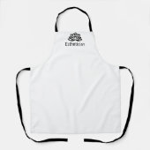 Aangepast Classy Lotus Salon Spa Uniform Schort (Voorkant)