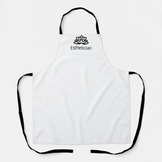 Aangepast Classy Lotus Salon Spa Uniform Schort (Voorkant)