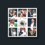 Aangepast collage 9 Weddenschap Canvas Afdruk<br><div class="desc">Creëer uw eigen canvas print wandkunst met uw eigen bruiloft,  jubileum,  verloving,  verjaardagsfoto's en speciale evenementfoto's.</div>