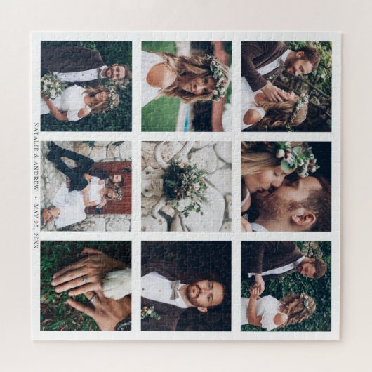 Aangepast collage 9 Weddenschap Legpuzzel (Horizontaal)