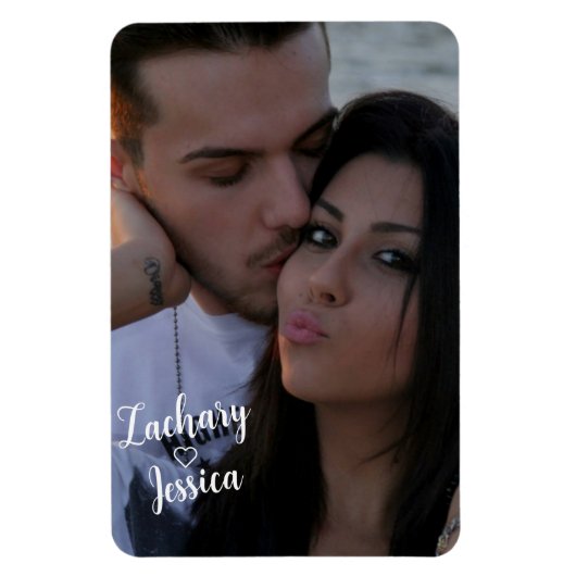 Aangepast combinatieportret Flexibel fotomagneet Magneet (Verticaal)