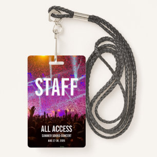 Aangepast concertlogo badge