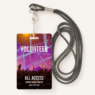 Aangepast concertlogo badge