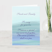 Aangepast condoleancebericht Modern sympathie Kaart (Voorkant)