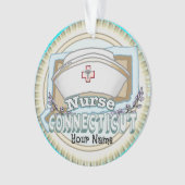 Aangepast Connecticut Nurse Ornament (voorkant)