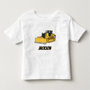 Aangepast constructievoertuig voor bulldozers kinder shirts