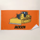 Aangepast constructievoertuig voor bulldozers strandlaken (Voorkant)