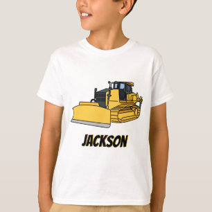 Aangepast constructievoertuig voor bulldozers t-shirt