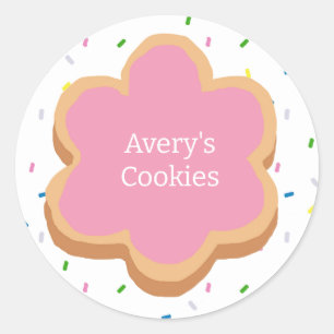 Aangepast Cookie Strooier Bedrijf Ronde Sticker
