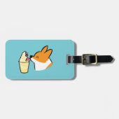 Aangepast Corgi Pineapple Dole Bagagelabel (Voorkant horizontaal)