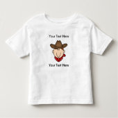 Aangepast Cowboy Rood T-shirt (Voorkant)