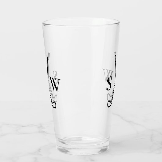 Aangepast Creëer Uw eigen Golfthema Monogrammen Glas (Links)