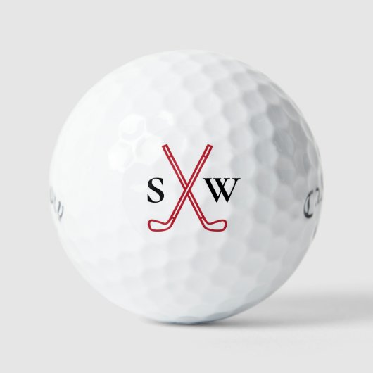 Aangepast Creëer Uw eigen Golfthema Monogrammen Golfballen (Voorkant)