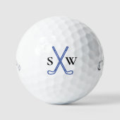 Aangepast Creëer Uw eigen Golfthema Monogrammen Golfballen (Voorkant)