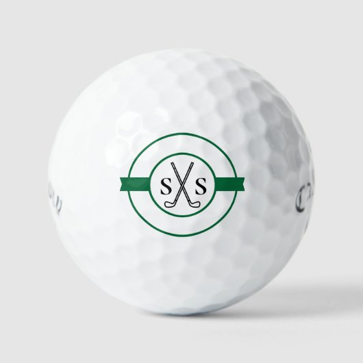 Aangepast Creëer Uw eigen Golfthema Monogrammen Golfballen (Voorkant)