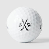 Aangepast Creëer Uw eigen Golfthema Monogrammen Golfballen (Voorkant)