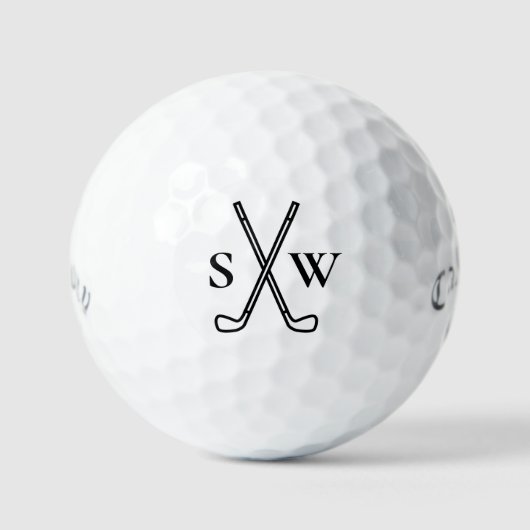 Aangepast Creëer Uw eigen Golfthema Monogrammen Golfballen (Voorkant)