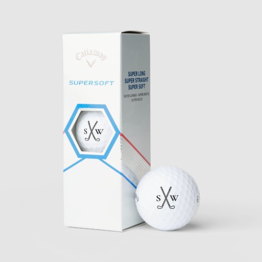 Aangepast Creëer Uw eigen Golfthema Monogrammen Golfballen (Verpakking)
