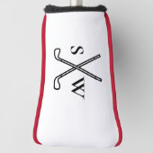 Aangepast Creëer Uw eigen Golfthema Monogrammen Golfheadcover (Draai 90)