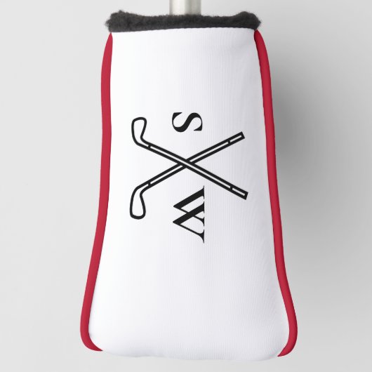 Aangepast Creëer Uw eigen Golfthema Monogrammen Golfheadcover (Draai 90)