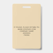 Aangepast Crew-lid evenement gouden badge (Achterkant)