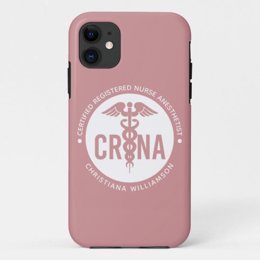 Aangepast CRNA-gecertificeerd geregistreerde verpl Case-Mate iPhone Case (Achterkant)
