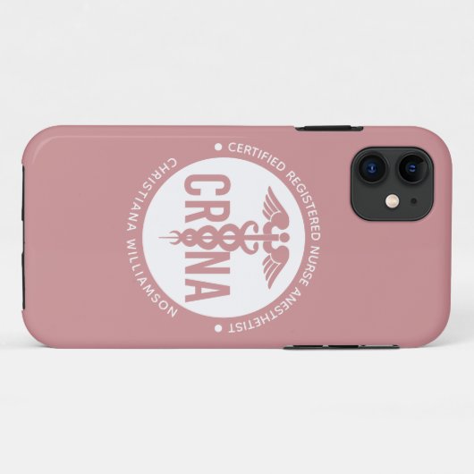 Aangepast CRNA-gecertificeerd geregistreerde verpl Case-Mate iPhone Case (Achterkant (horizontaal))