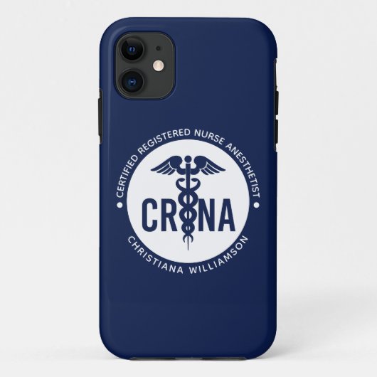 Aangepast CRNA-gecertificeerd geregistreerde verpl Case-Mate iPhone Case (Achterkant)